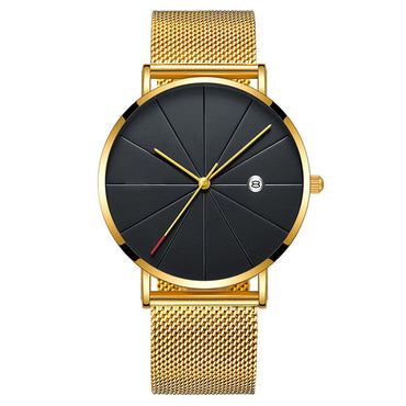 Simple Calendar watch male creative waterproof quartz watch