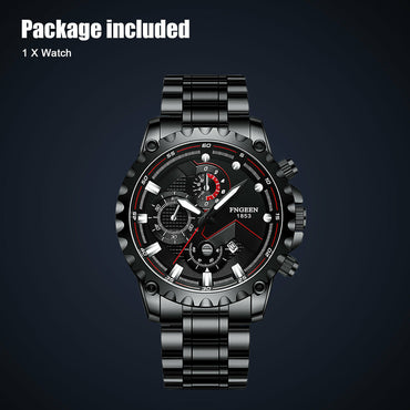 Men's Classic Stainless Steel Quartz Luminous Watch Luxury