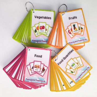 26 Themes 760 Cards Baby English Learning Word Card Children's Educational Toys for Kids Early Learning Montessori Flashcards