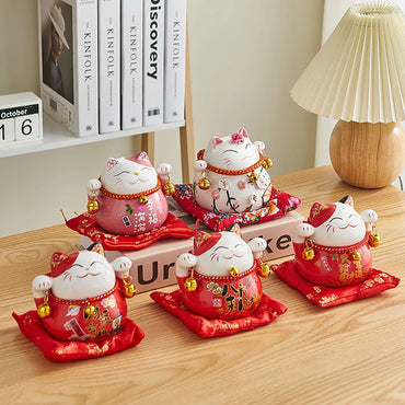 Creative Lucky Cat Small Ceramic Decoration