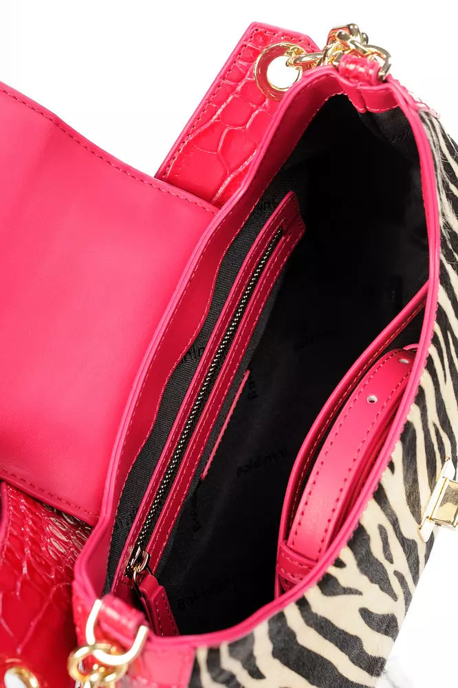 Baldinini Red Calfskin Crossbody Bag