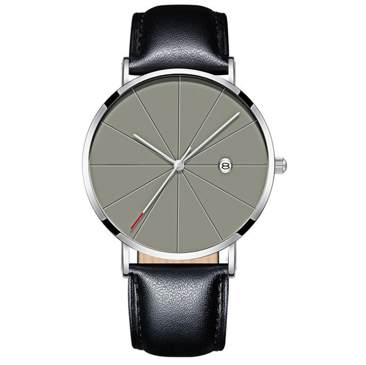 Simple Calendar watch male creative waterproof quartz watch