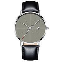 Simple Calendar watch male creative waterproof quartz watch