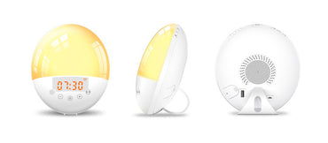 Smart wake-up light alarm clock wifi voice control