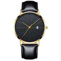 Simple Calendar watch male creative waterproof quartz watch