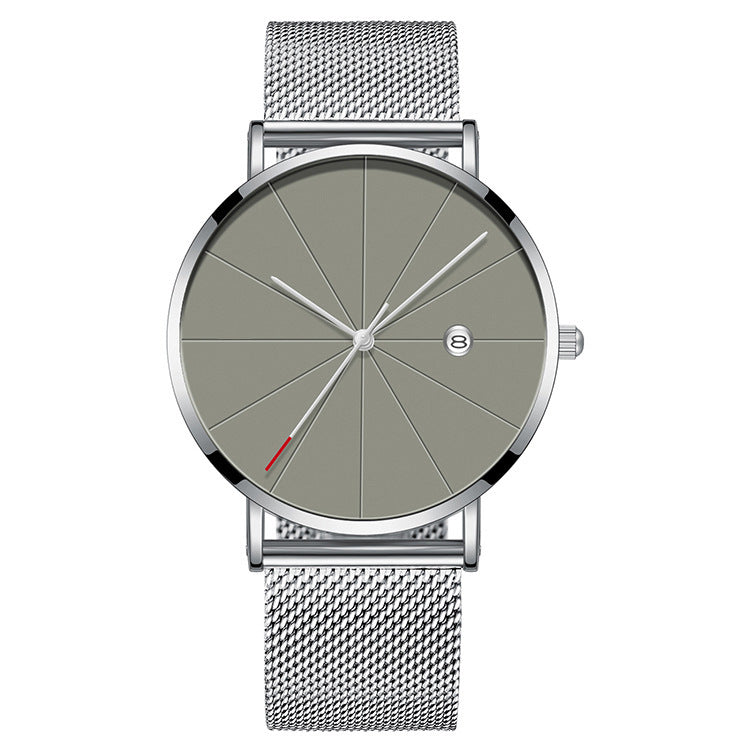Simple Calendar watch male creative waterproof quartz watch