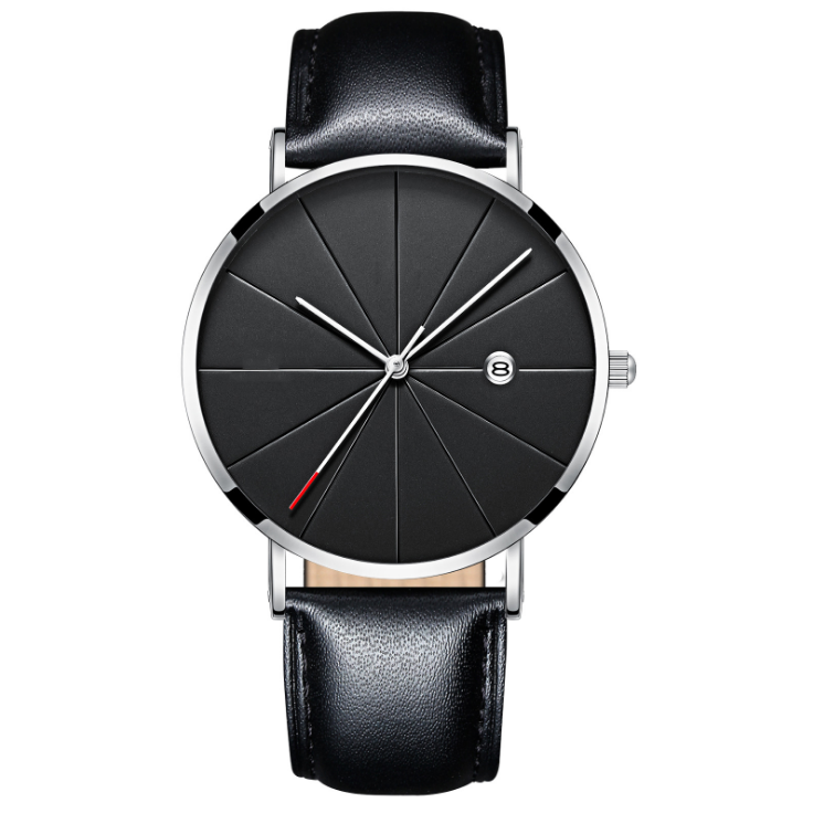 Simple Calendar watch male creative waterproof quartz watch