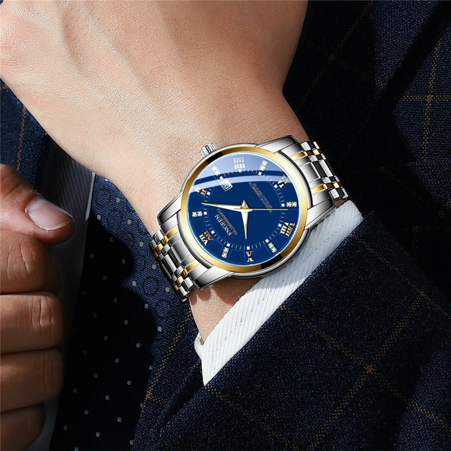 Stainless Steel Watch For MEN Quartz Luminous Classic Watches