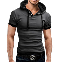 Men's  Hooded Polo Shirt