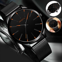 Waterproof Men's Watch Stainless Steel Quartz Analog Wristwatch