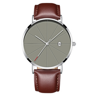 Simple Calendar watch male creative waterproof quartz watch