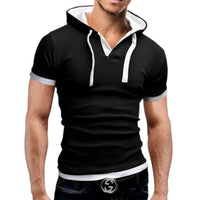 Men's  Hooded Polo Shirt