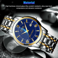 Stainless Steel Watch For MEN Quartz Luminous Classic Watches