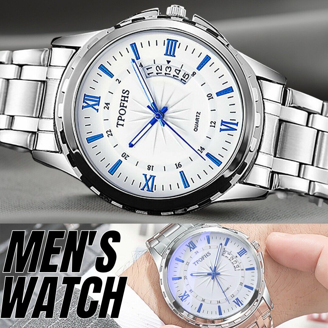 Stainless Steel Watch For MEN Classic Analog Wristwatch Fashion