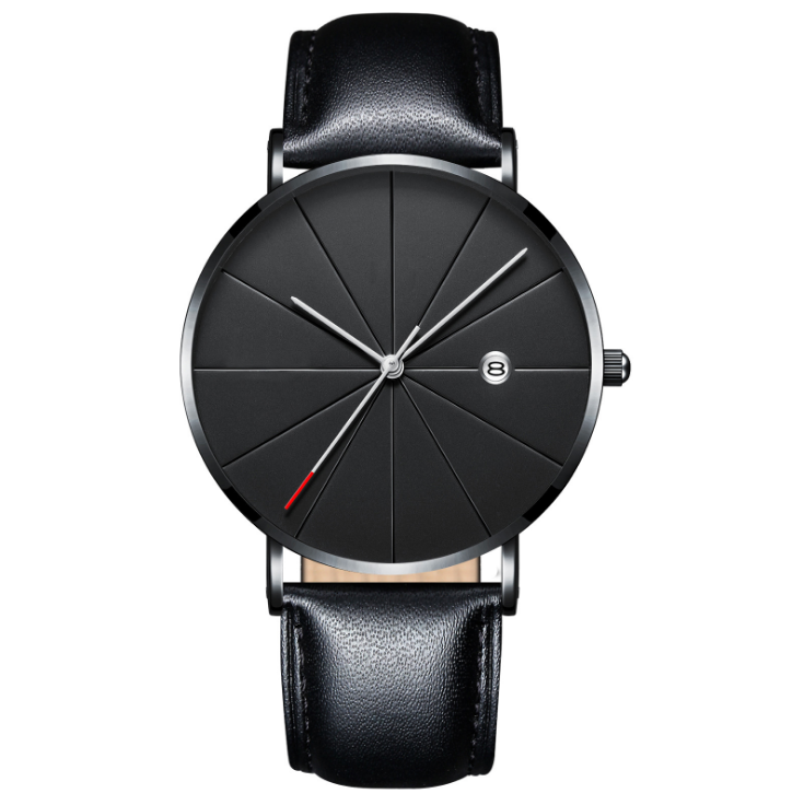 Simple Calendar watch male creative waterproof quartz watch