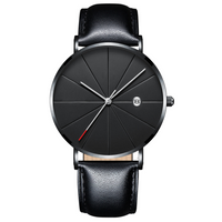 Simple Calendar watch male creative waterproof quartz watch