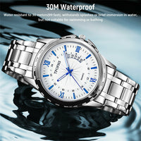 Stainless Steel Watch For MEN Classic Analog Wristwatch Fashion
