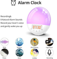 Smart wake-up light alarm clock wifi voice control