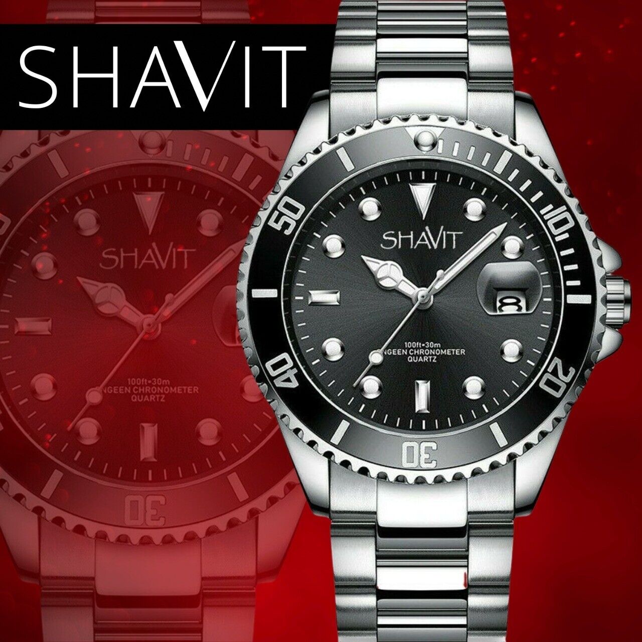 Luminous  Stainless Steel Quartz Classic Watch