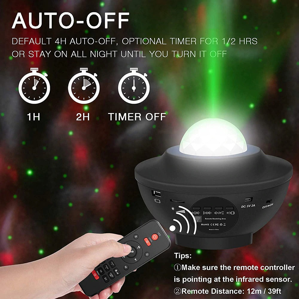 LED Star Night Light Wave LED Projector