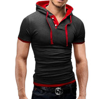 Men's  Hooded Polo Shirt