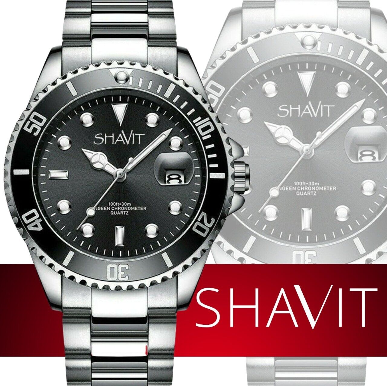 Luminous  Stainless Steel Quartz Classic Watch