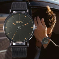 Waterproof Men's Watch Stainless Steel Quartz Analog Wristwatch