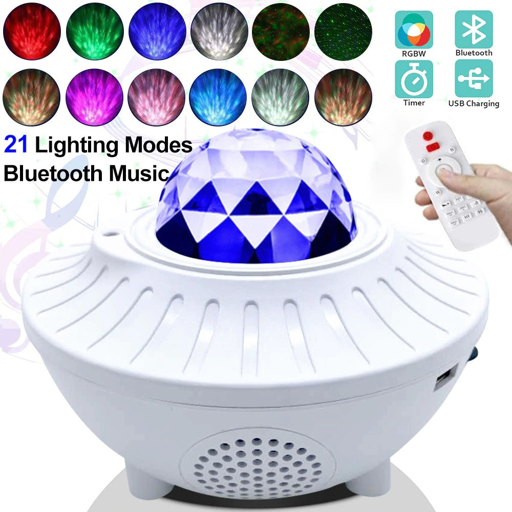 LED Star Night Light Wave LED Projector