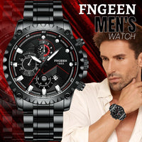 Men's Classic Stainless Steel Quartz Luminous Watch Luxury