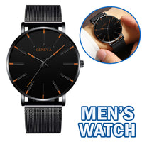 Waterproof Men's Watch Stainless Steel Quartz Analog Wristwatch
