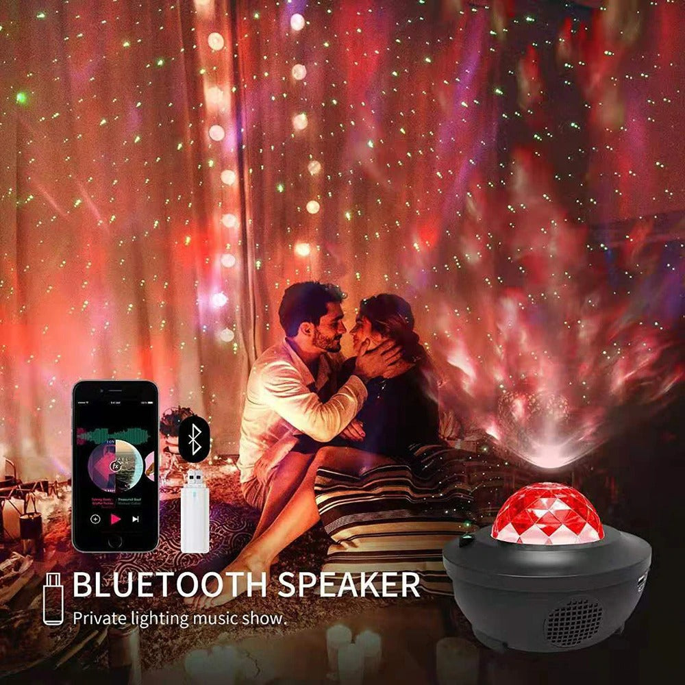 LED Star Night Light Wave LED Projector