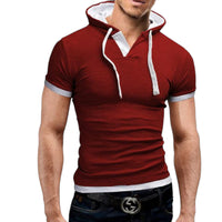 Men's  Hooded Polo Shirt