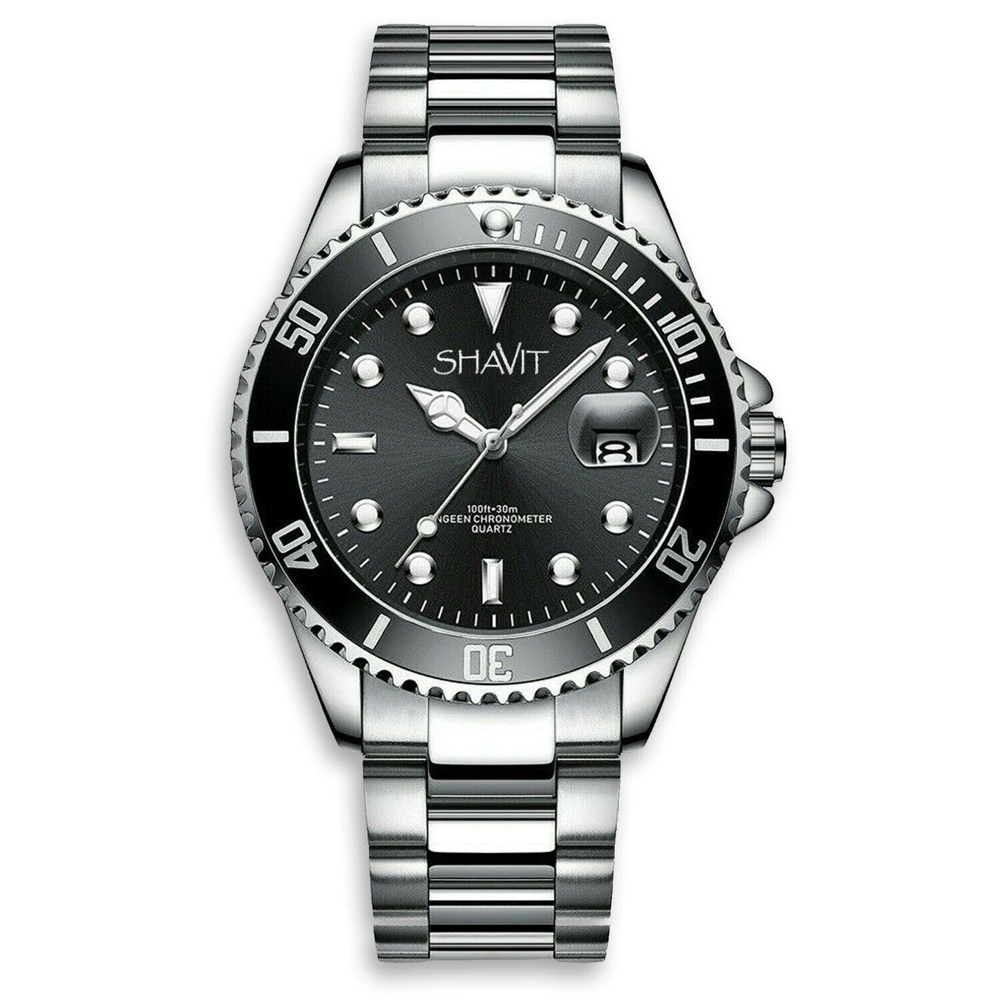 Luminous  Stainless Steel Quartz Classic Watch