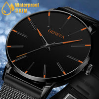 Waterproof Men's Watch Stainless Steel Quartz Analog Wristwatch