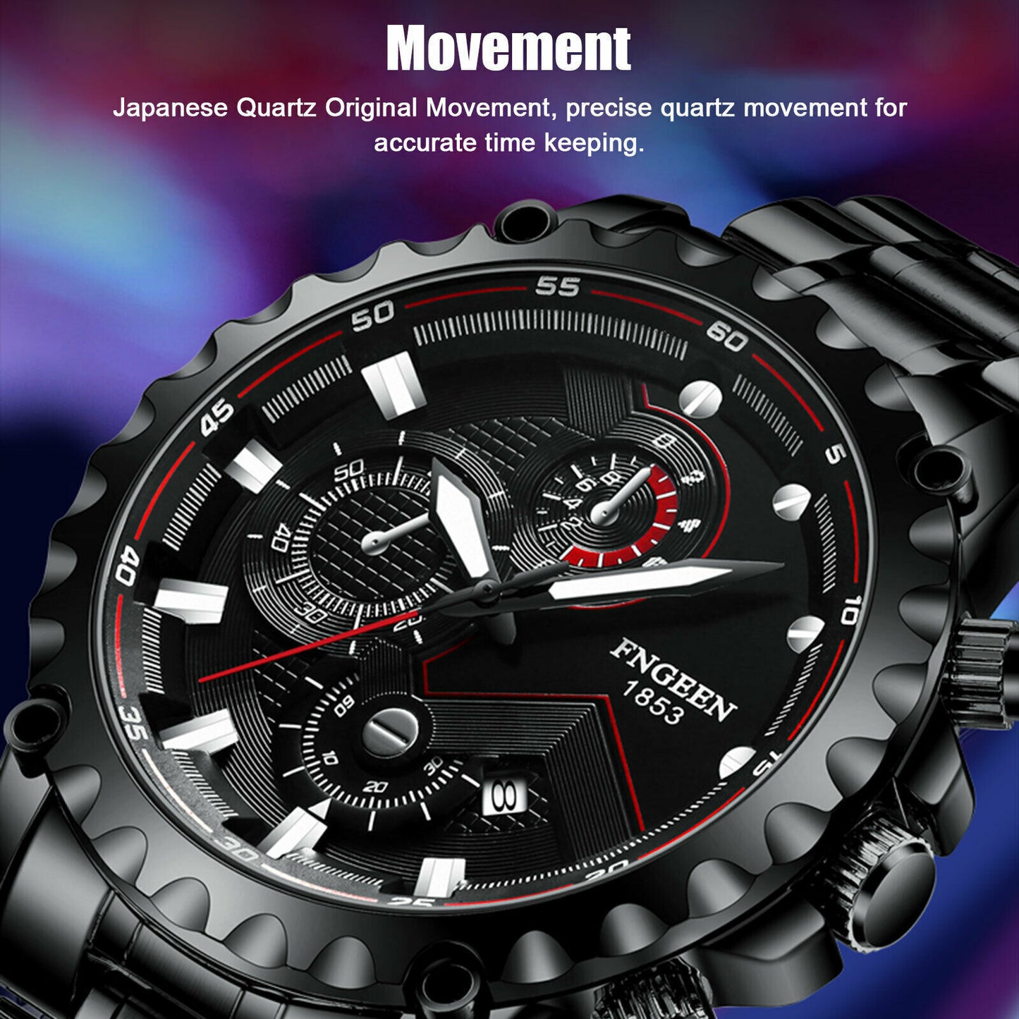 Men's Classic Stainless Steel Quartz Luminous Watch Luxury