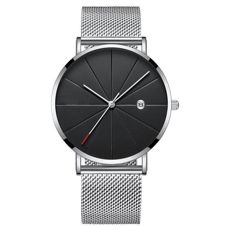 Simple Calendar watch male creative waterproof quartz watch