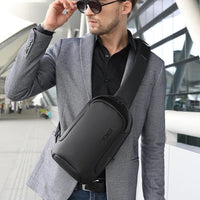 BANGE 2021 New Multifunction Crossbody Bag Shoulder Messenger Bags Male Waterproof Short Trip Chest Bag Pack for Men