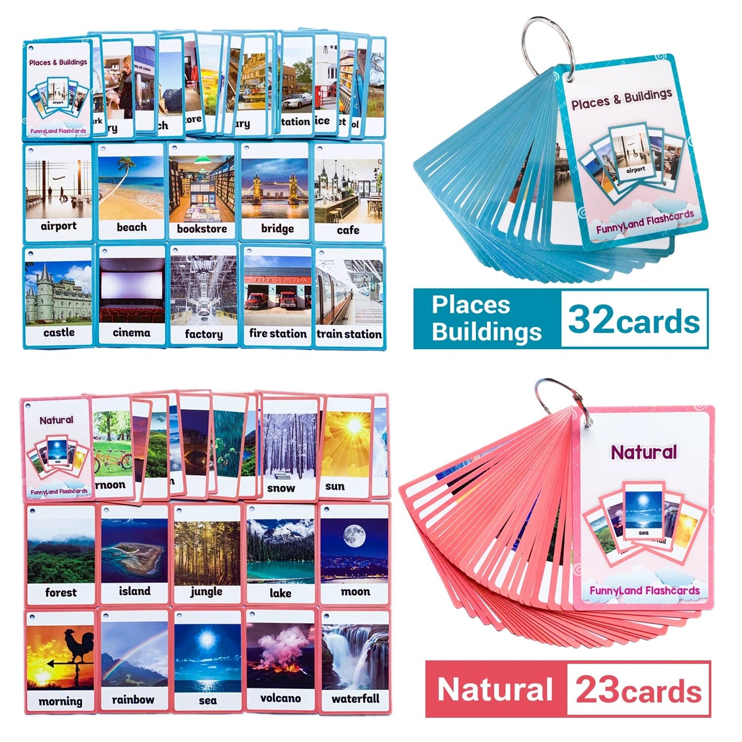 26 Themes 760 Cards Baby  English Learning Word Card Children's Educational Toys for Kids Early Learning Montessori Flashcards