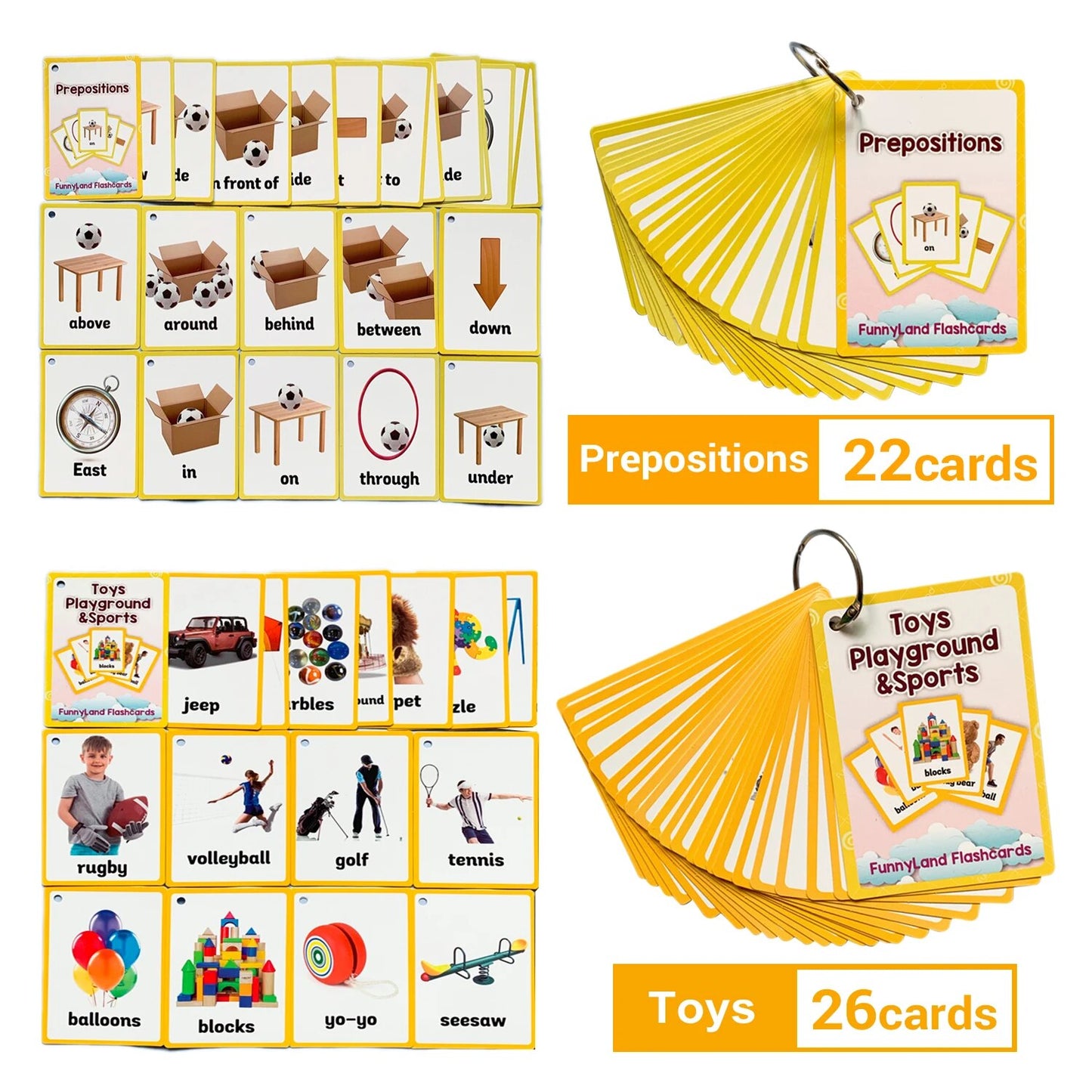 26 Themes 760 Cards Baby  English Learning Word Card Children's Educational Toys for Kids Early Learning Montessori Flashcards