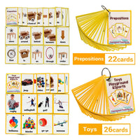26 Themes 760 Cards Baby  English Learning Word Card Children's Educational Toys for Kids Early Learning Montessori Flashcards