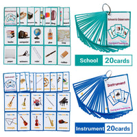 26 Themes 760 Cards Baby  English Learning Word Card Children's Educational Toys for Kids Early Learning Montessori Flashcards