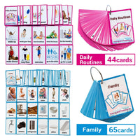 26 Themes 760 Cards Baby  English Learning Word Card Children's Educational Toys for Kids Early Learning Montessori Flashcards
