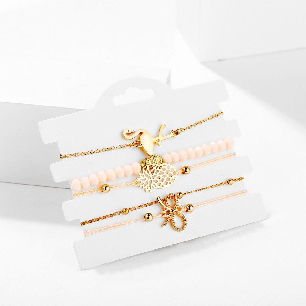 Wild Jungle Marble Stretch 5 Piece Bracelet Set