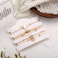 Wild Jungle Marble Stretch 5 Piece Bracelet Set