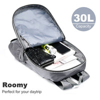 Solar Backpack Foldable Hiking Daypack With 5V Power Supply 6.5W Solar Panel Charge For Cell Phones