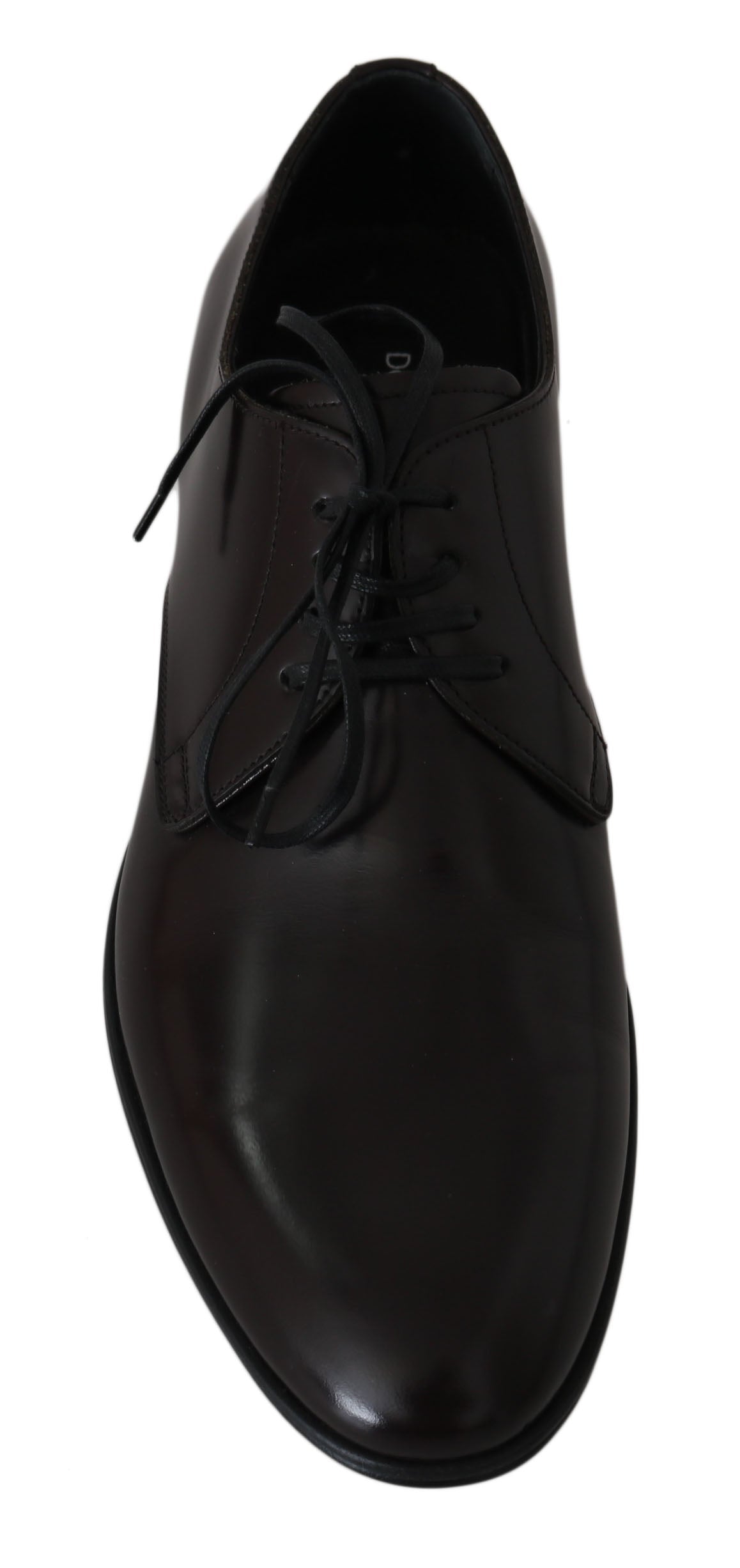 Dolce & Gabbana Brown Leather Dress Derby Formal Mens Shoes