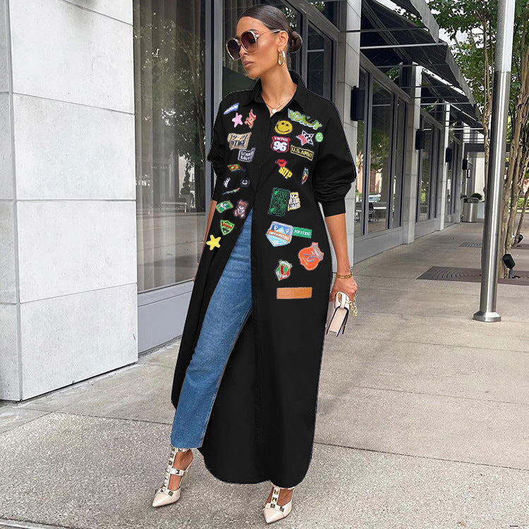 Printed Sunscreen Long Jacket