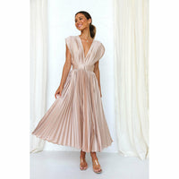Casual loose zipper sleeveless dress