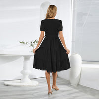 Round-neck short-sleeved Dress