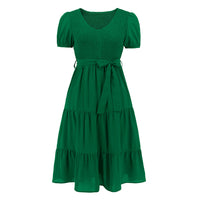 Round-neck short-sleeved Dress